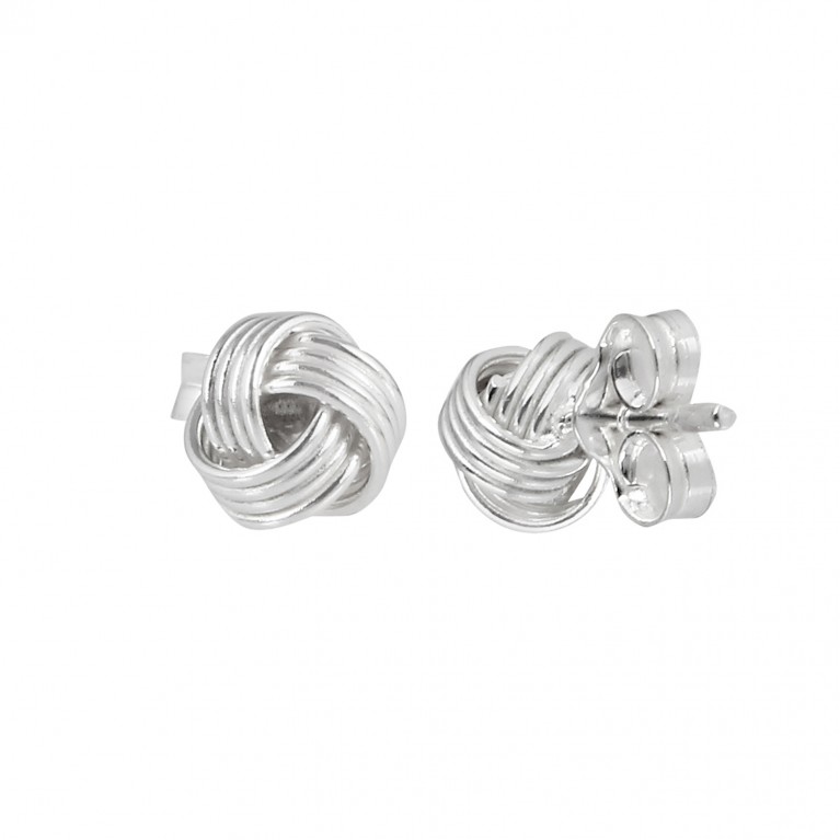 You and Me Forever Love Knot Studs