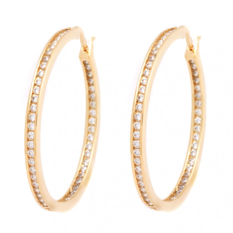 Inside Out Gold Hoops
