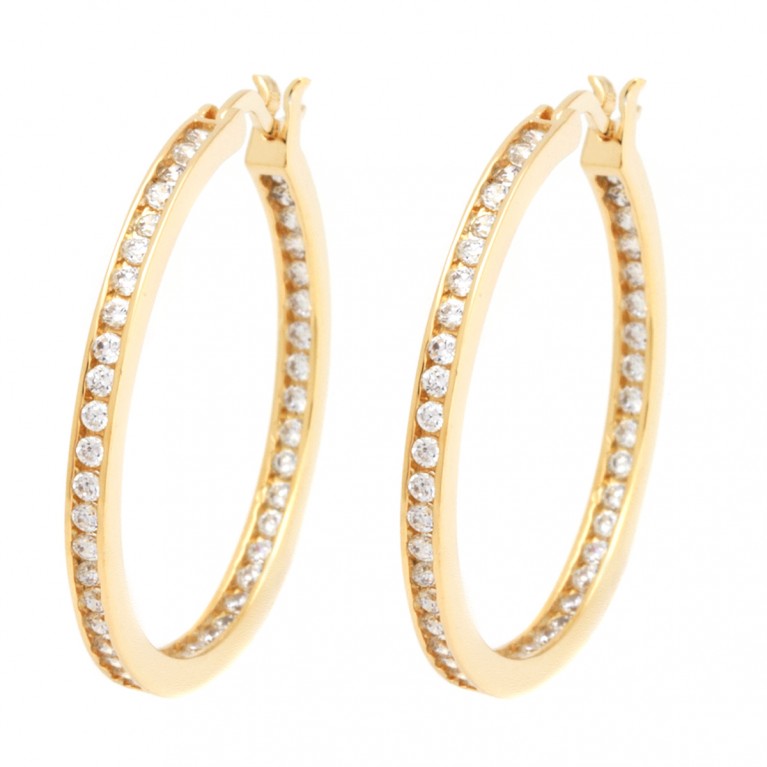 Glamourous Gold Hoops