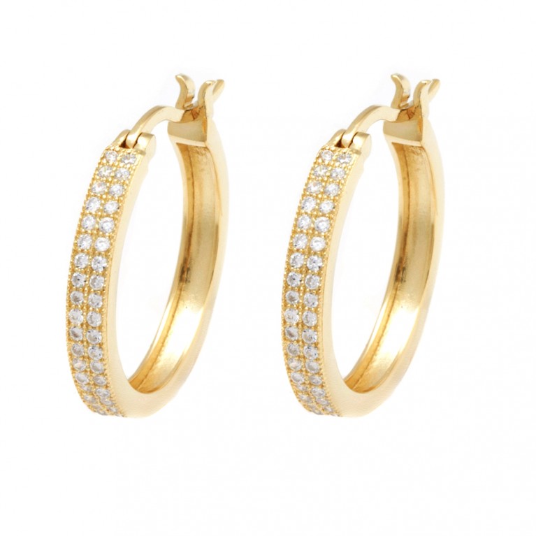 Dazzling Gold Hoops