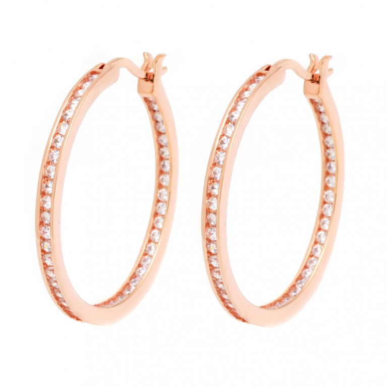 Glamourous Rose Hoops