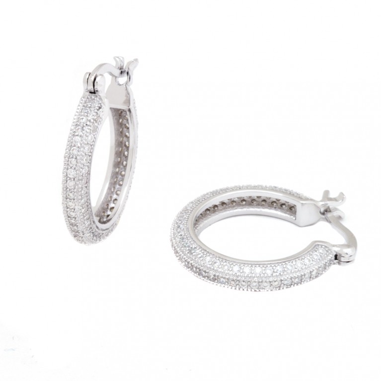 Silver Fabled  Hoops