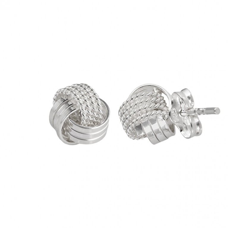 Twsting You and Me love Knot Studs