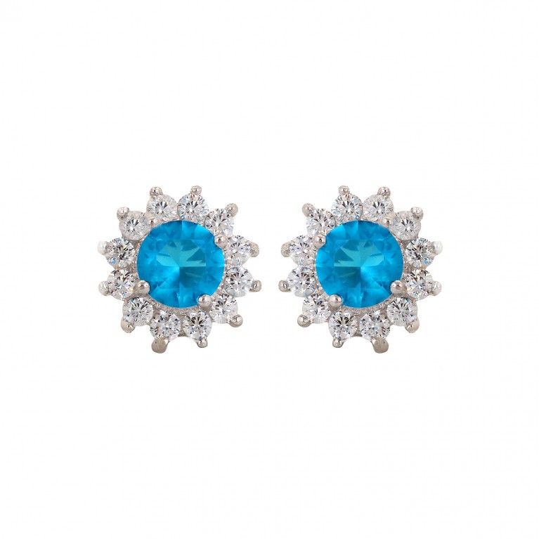 london Blue Star Stud Earrings