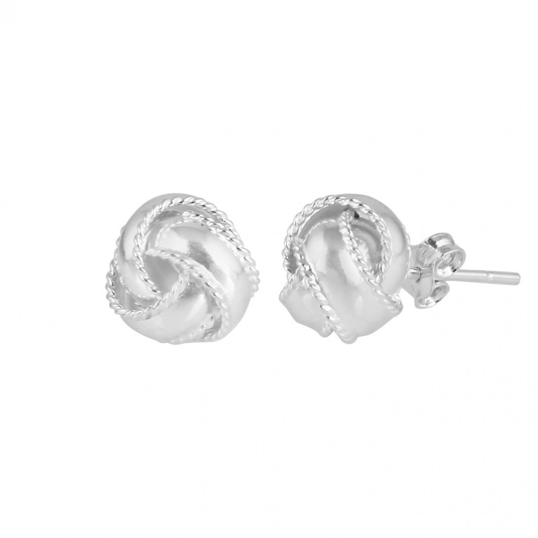 Twisted Love Knot Studs