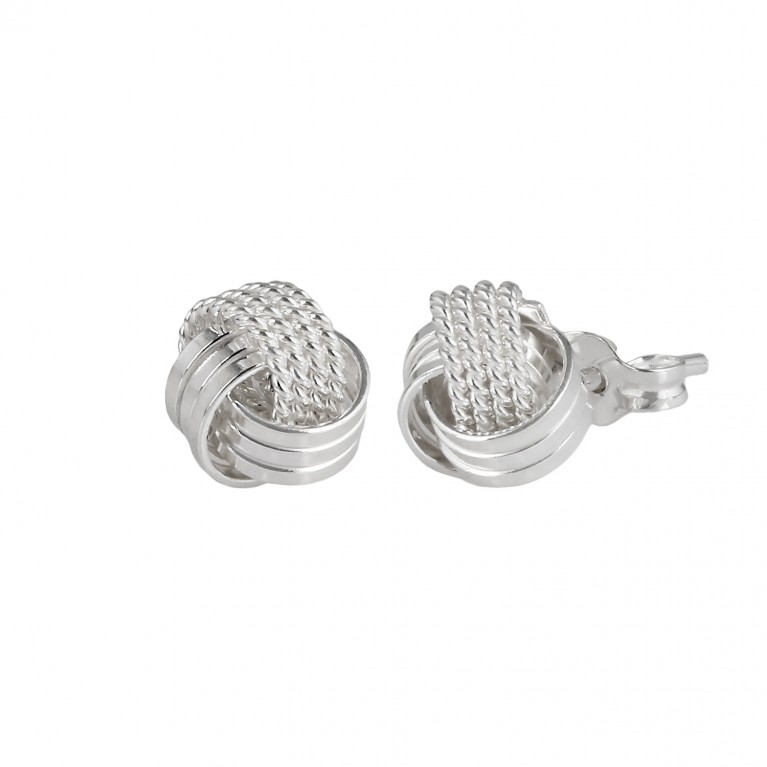 Twsting You and Me love Knot Studs